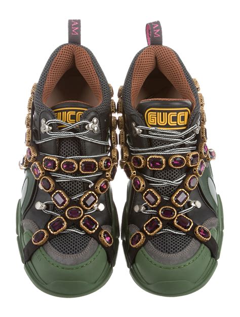 gucci shoes with gems|gucci flashtrek shoes.